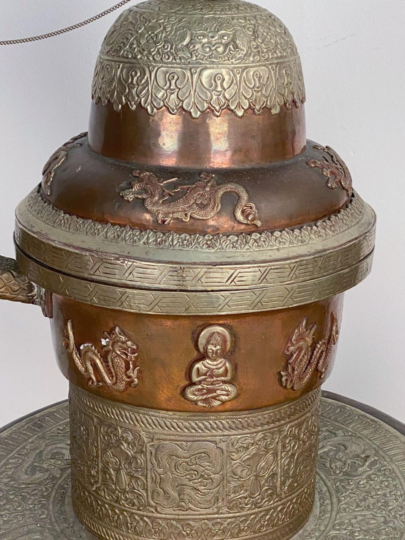 Enormous Mongolian Tea Pot, a Gift to a Diplomat, circa 1970