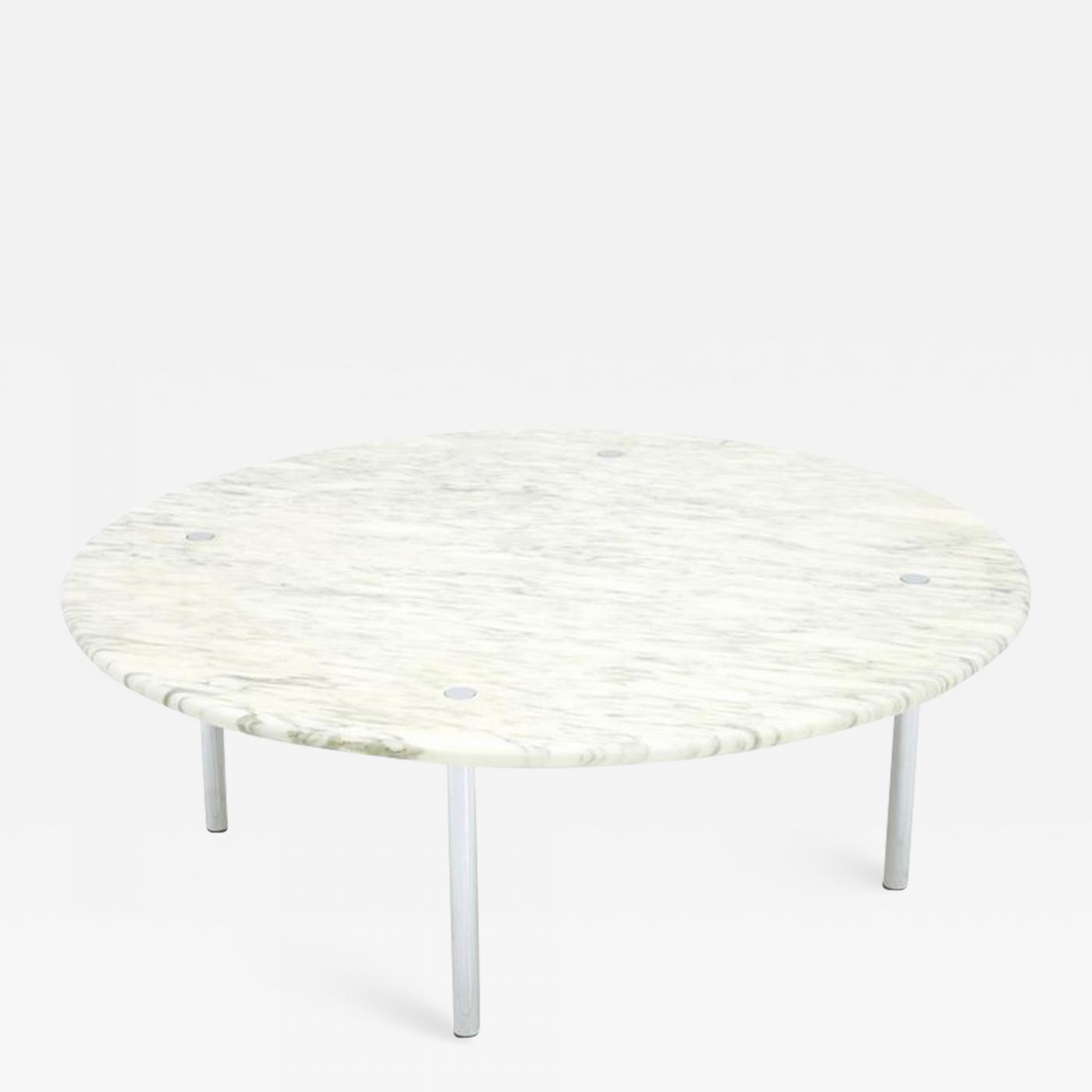 Erwine Estelle Laverne White Marble Coffee Table 1954