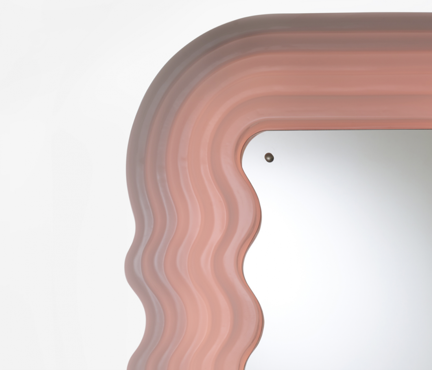 Ettore Sottsass Pink ‘Ultrafragola’ Mirror Designed by Ettore