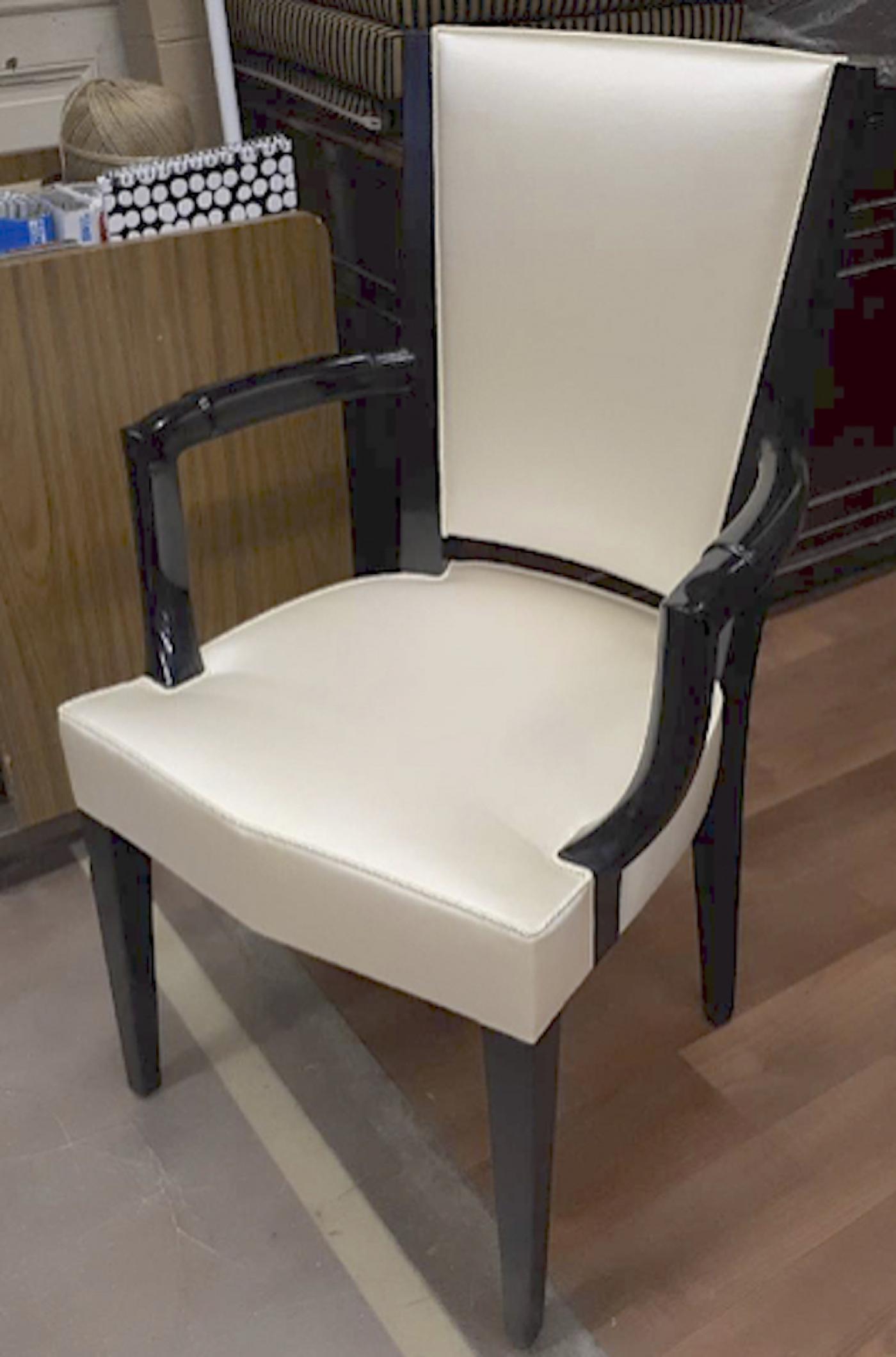 Eugène Printz Eugene Printz Documented Office Chair Fully Restored in