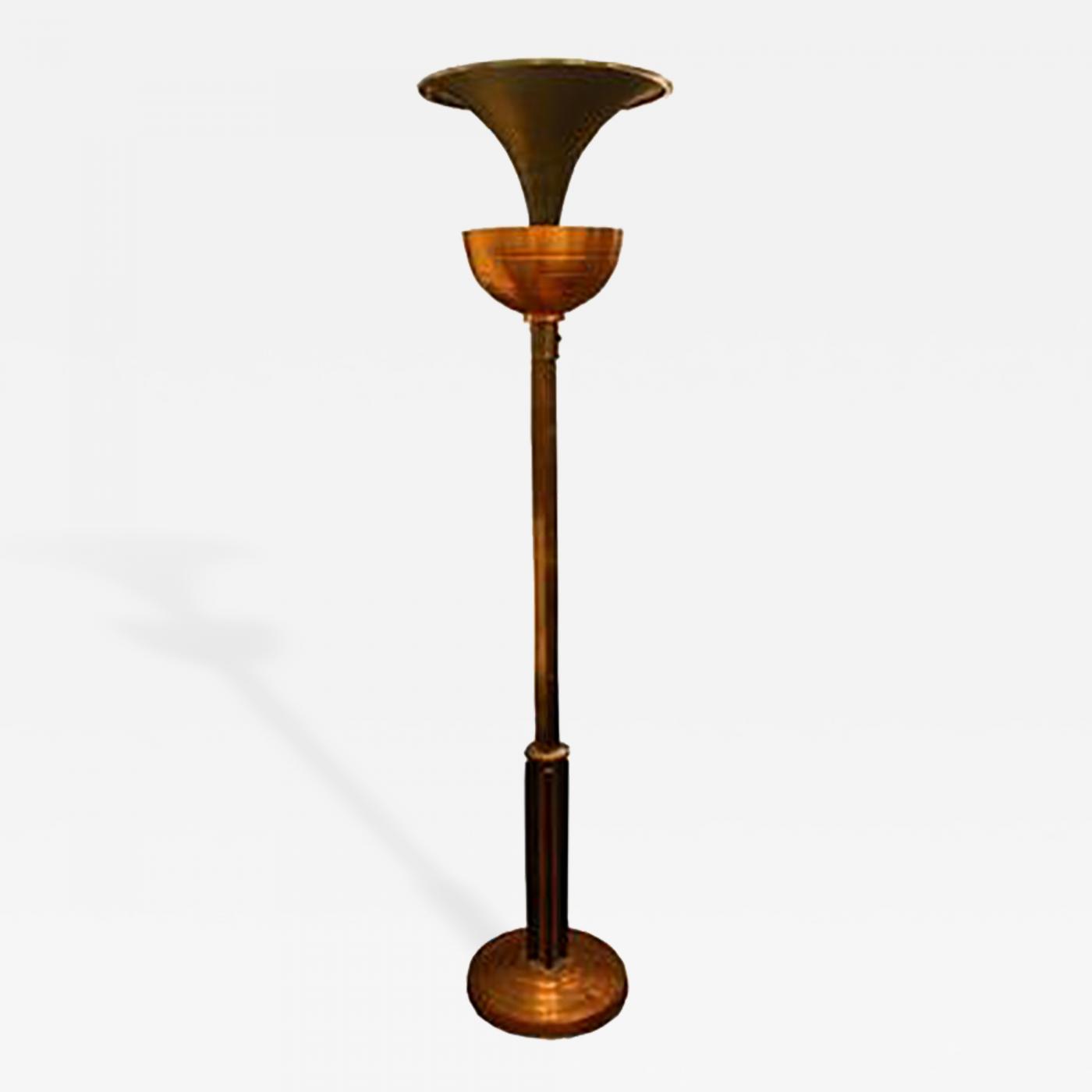 copper floor lamps torchiere