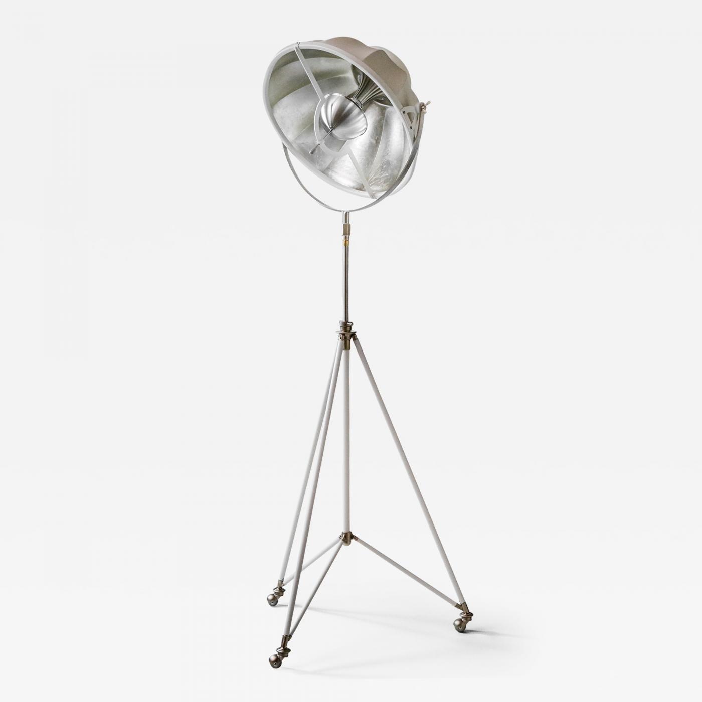 silver tripod floor lamp