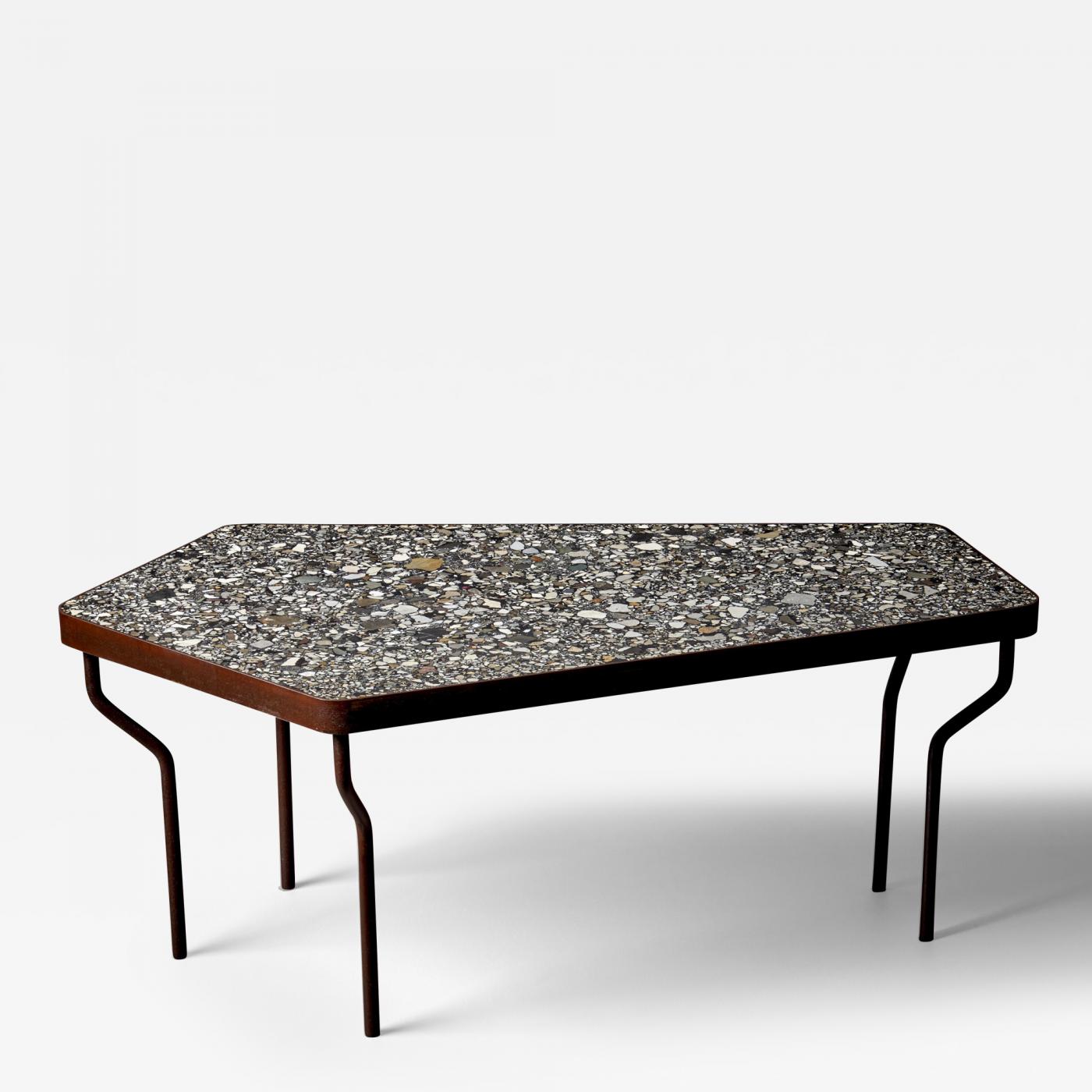 Handcrafted Terrazzo Coffee Table Mosaic Style