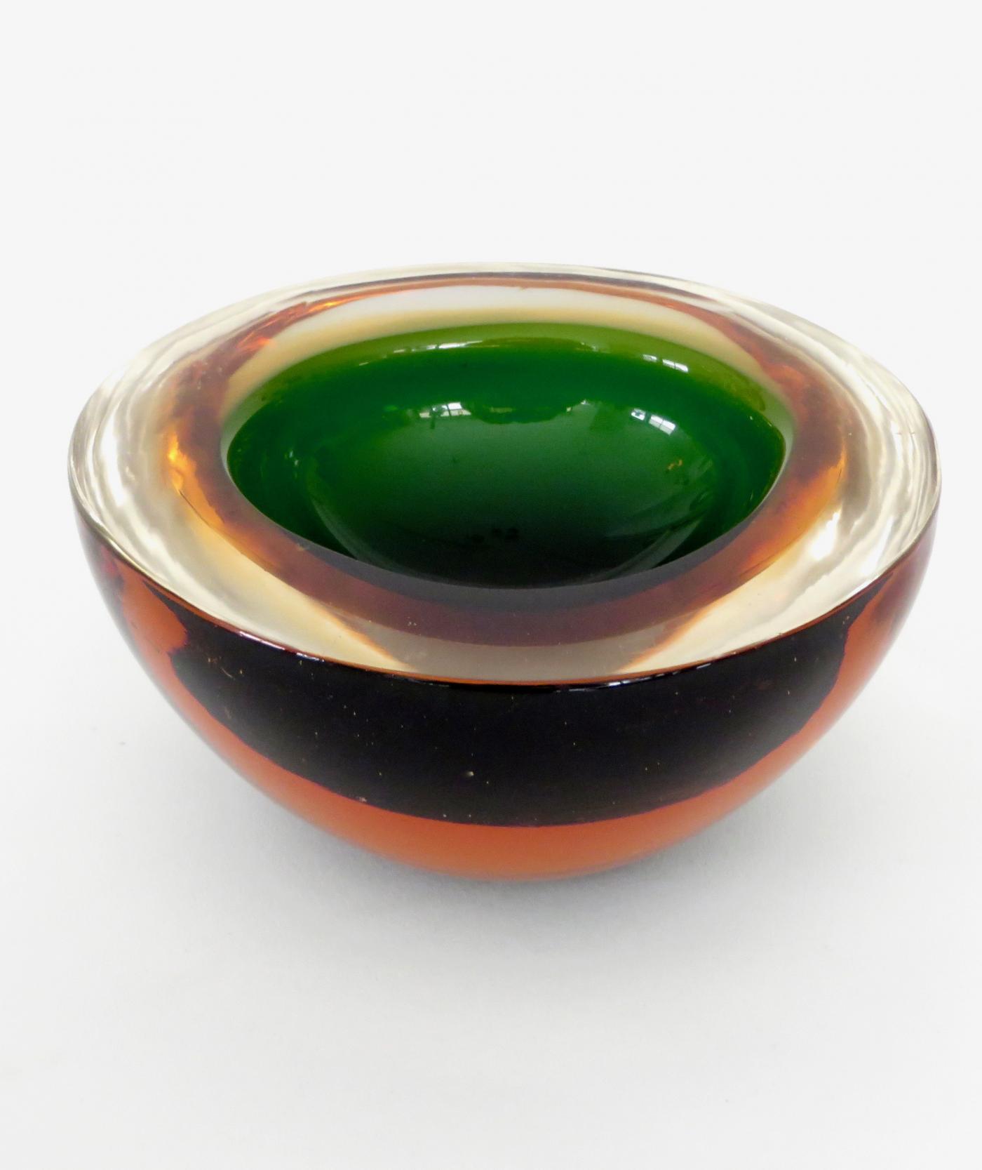 Flavio Poli Flavio Poli Italian Sommerso Murano Glass Bowl