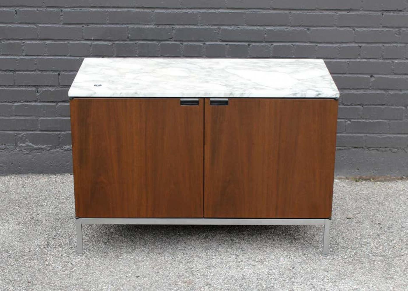 Florence Knoll - Knoll Marble Top Credenza in Walnut and Calacatta ...