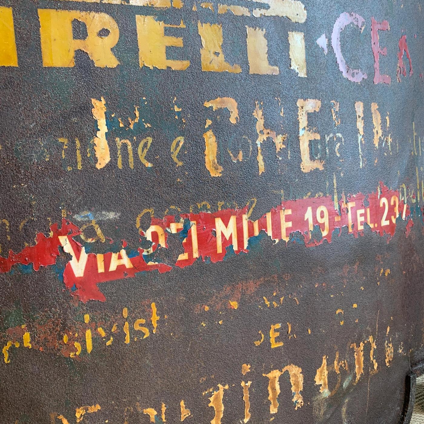 Lot - A 'PIRELLI TYRES' ENAMEL ADVERTISING SIGN