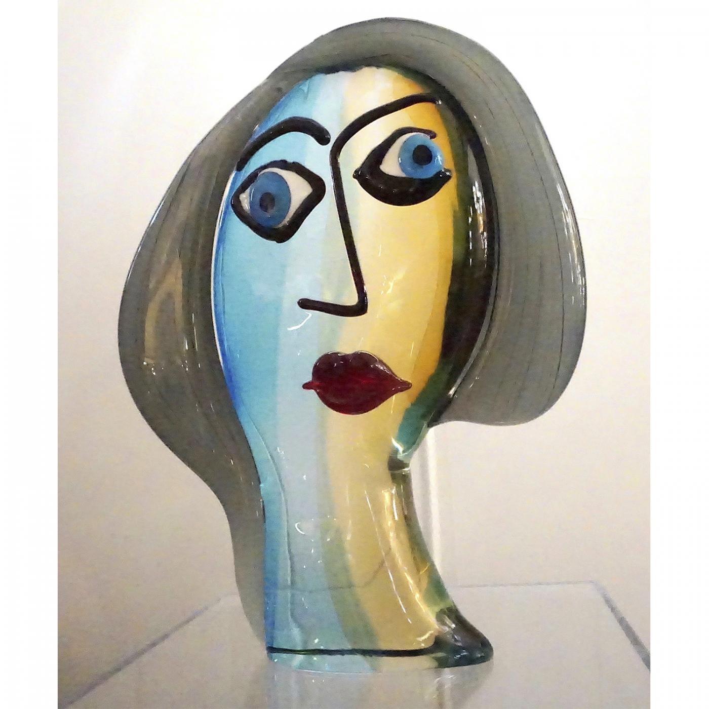 Formia Murano - Formia 1980s Modern Italian Colored Murano Glass Woman ...