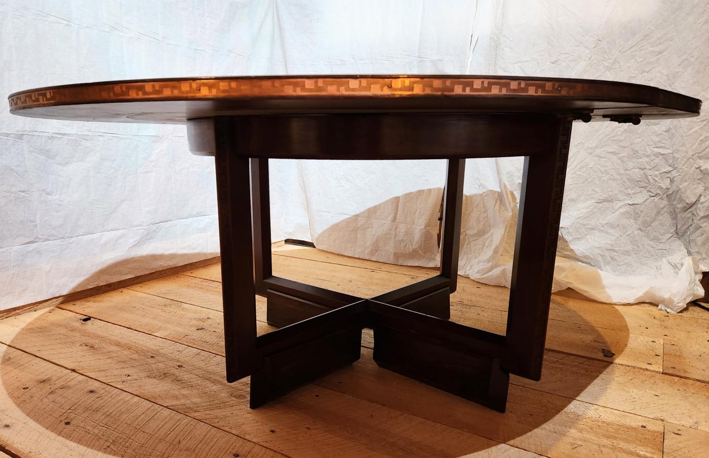 Frank Lloyd Wright Frank Lloyd Wright Mahogany Game Table Risers Heritage Henredon Taliesin 1955