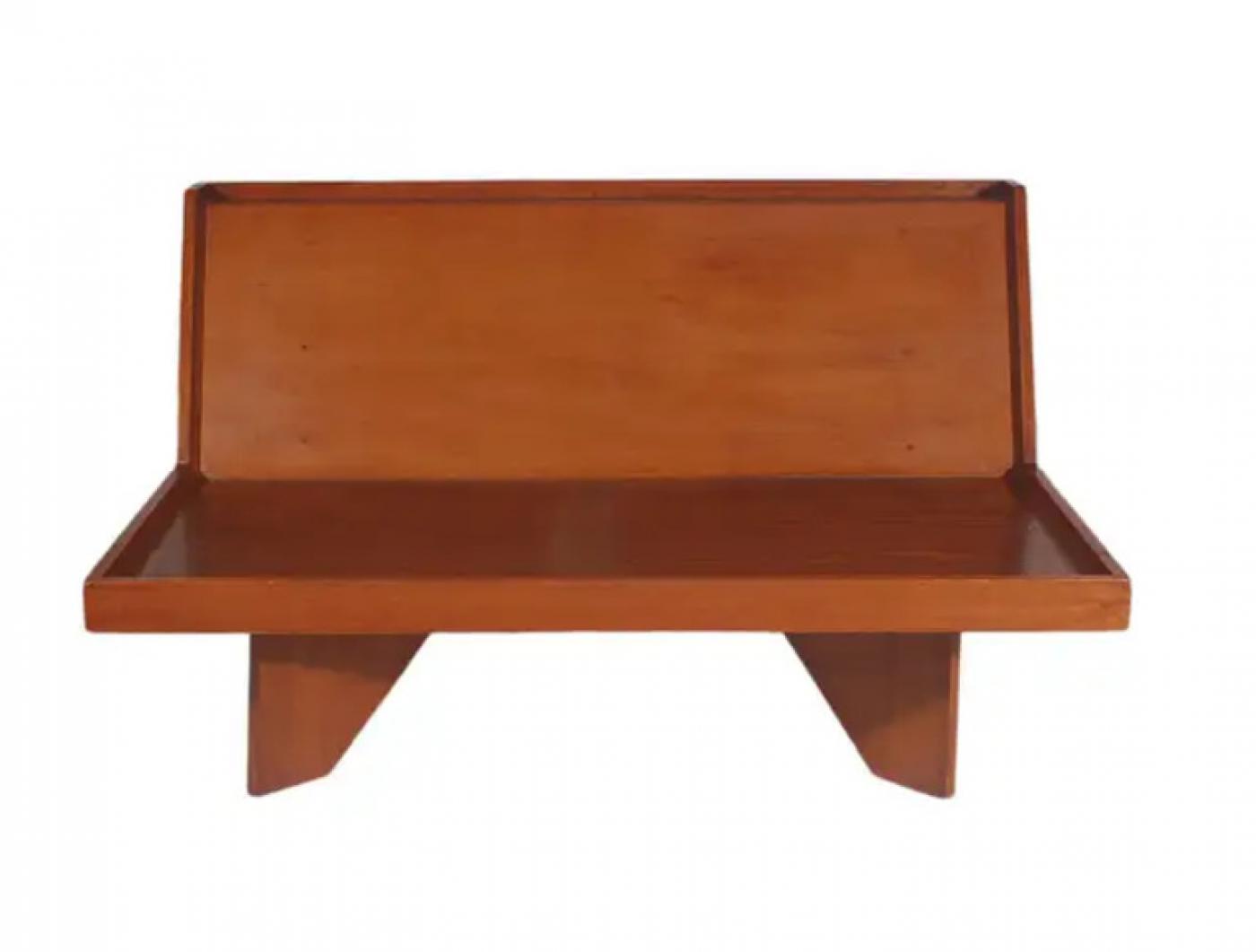 Frank Lloyd Wright Midcentury Craftsman Modern Plywood Loveseat or
