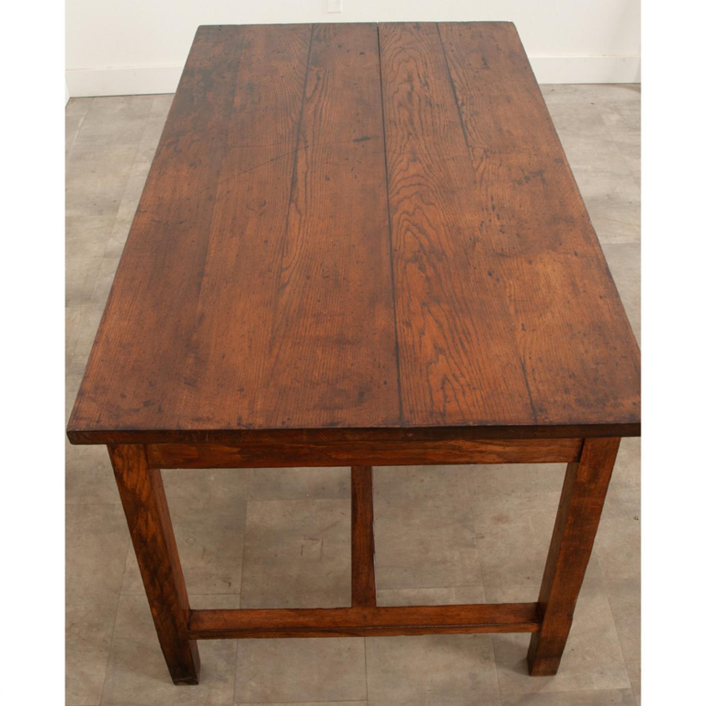 French 19th Century Oak Kitchen Island