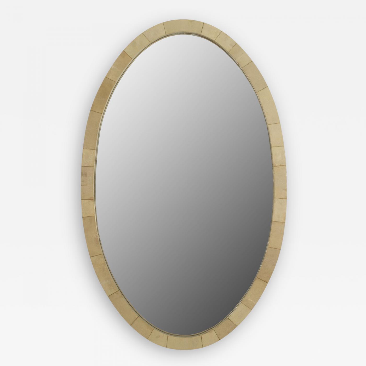 French Art Deco Large Oval Shaped Cream Colored Reen Wall Mirror Listings Furniture Mirrors Wall