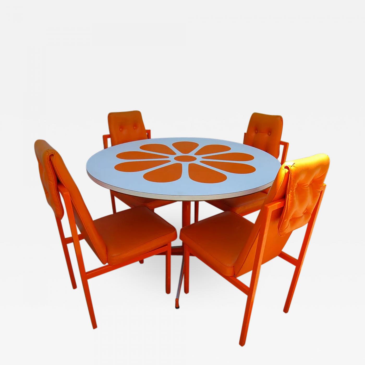 60s style 2024 dining table