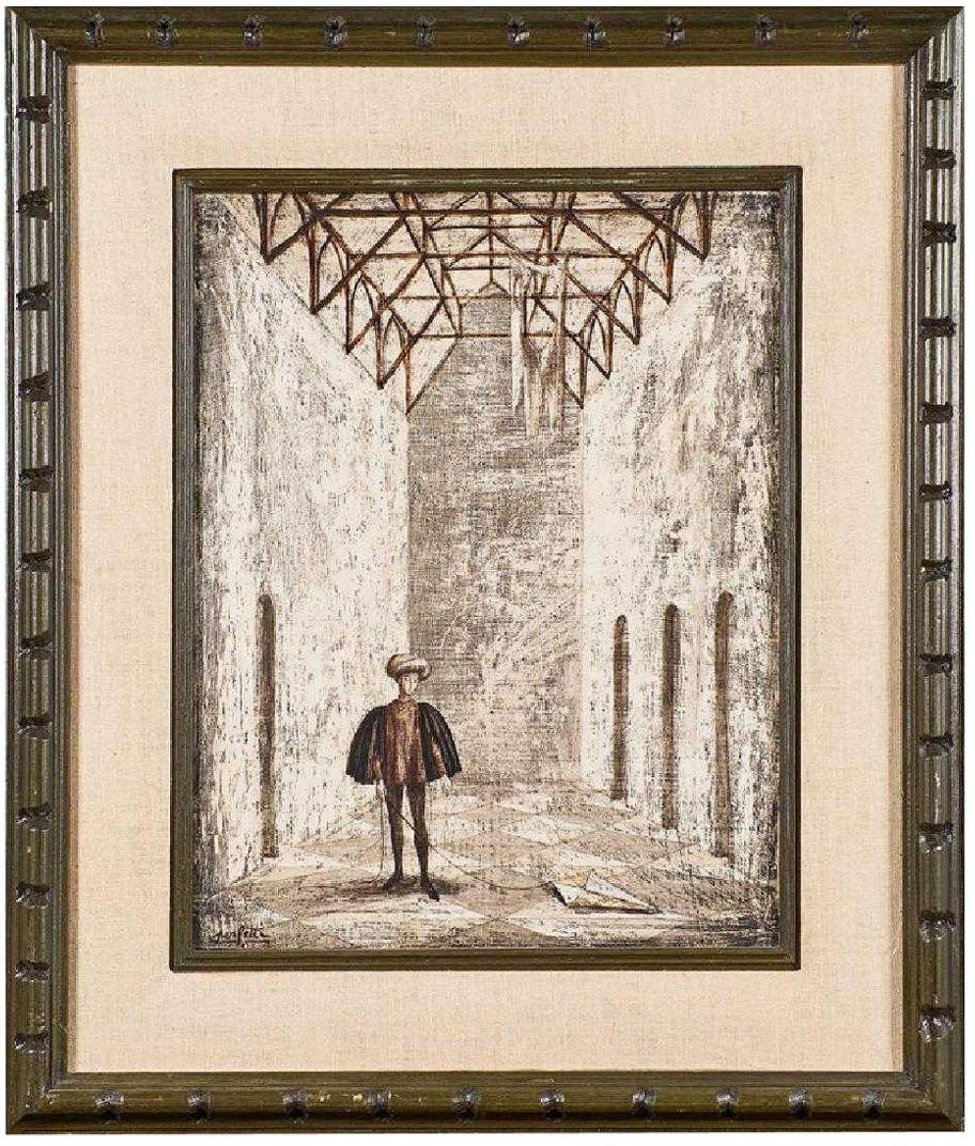 GIORGIO PERFETTI - SURREALIST PAINTING “SOLITUDE” BY GIORGIO PERFETTI