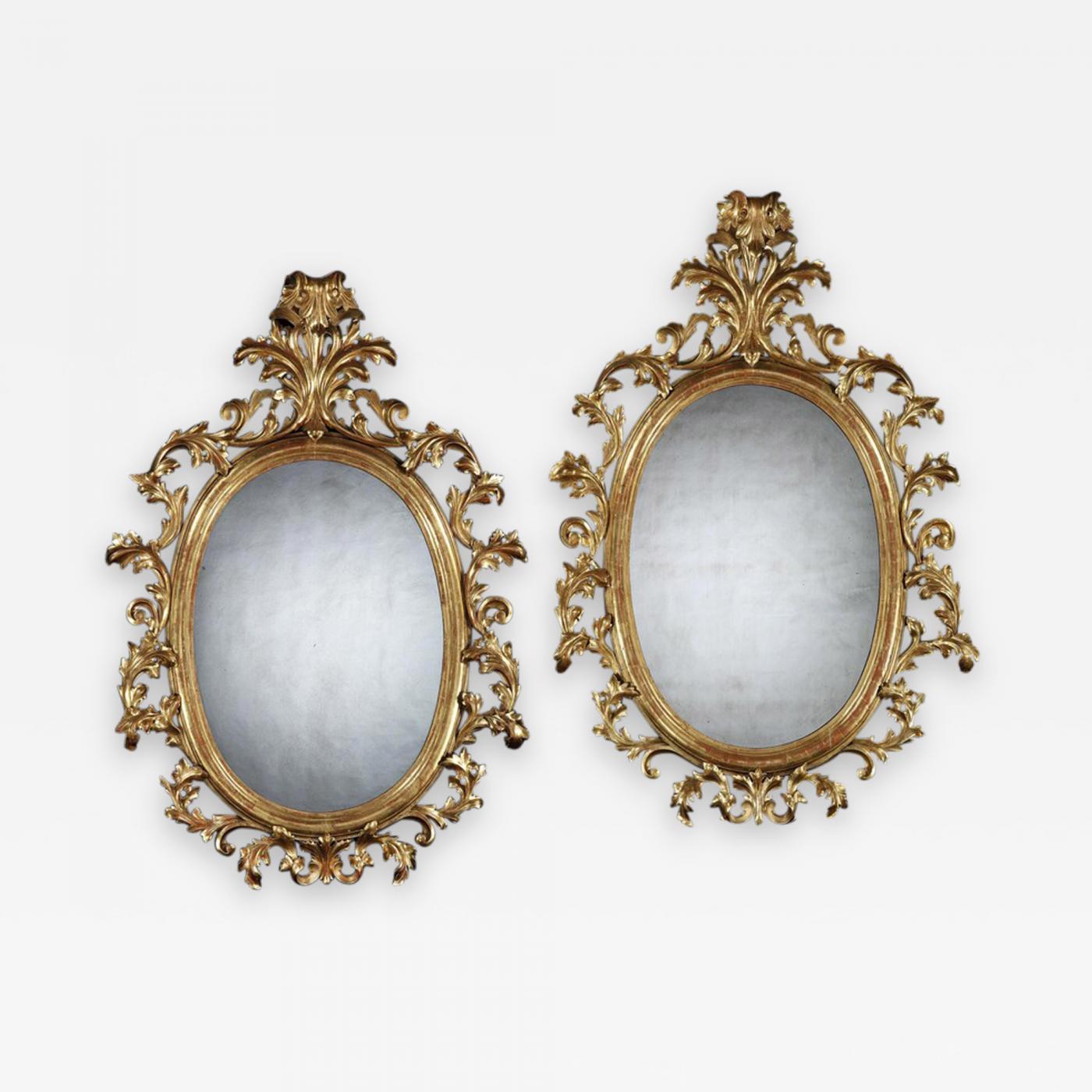 Pair of Gilt Florentine Mirrors