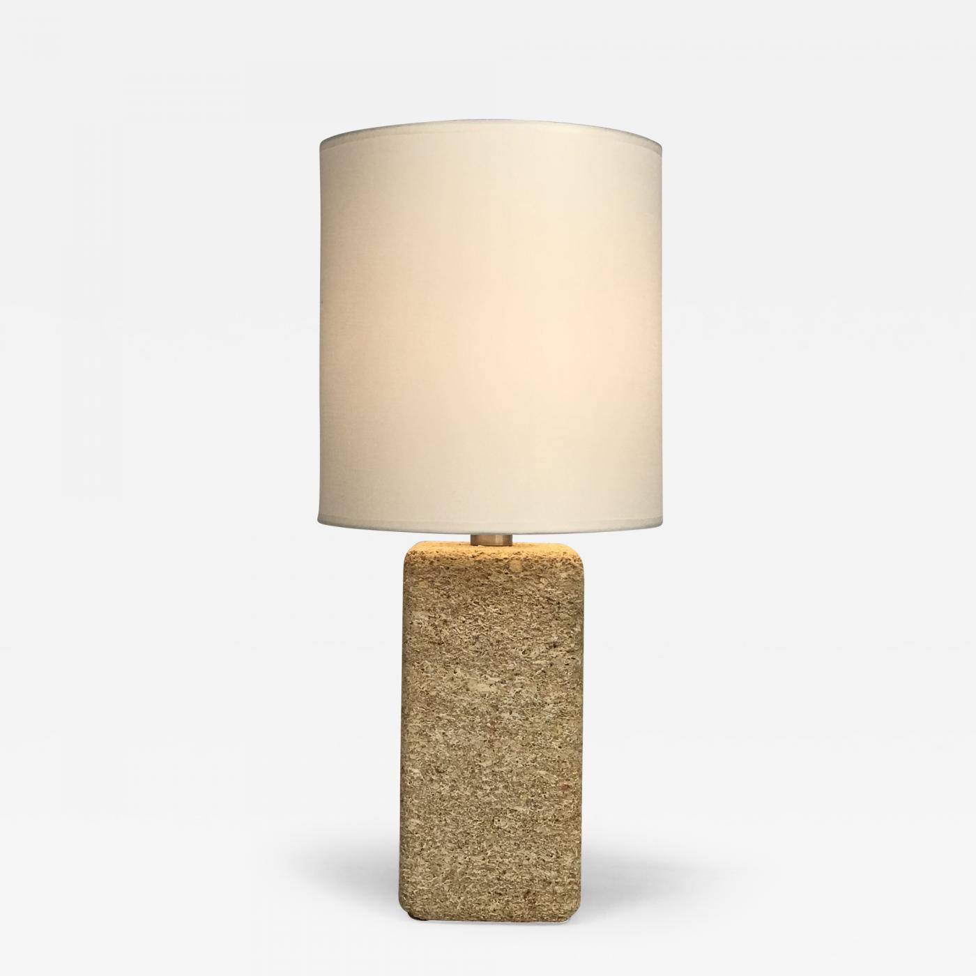 Geometric Limestone Table Lamp