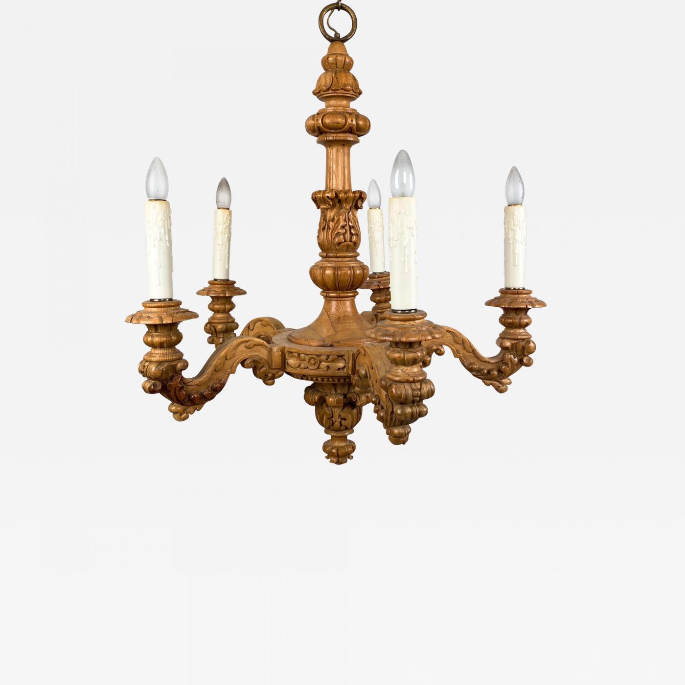 George II Style Brass Chandelier George II Style Brass Chandelier