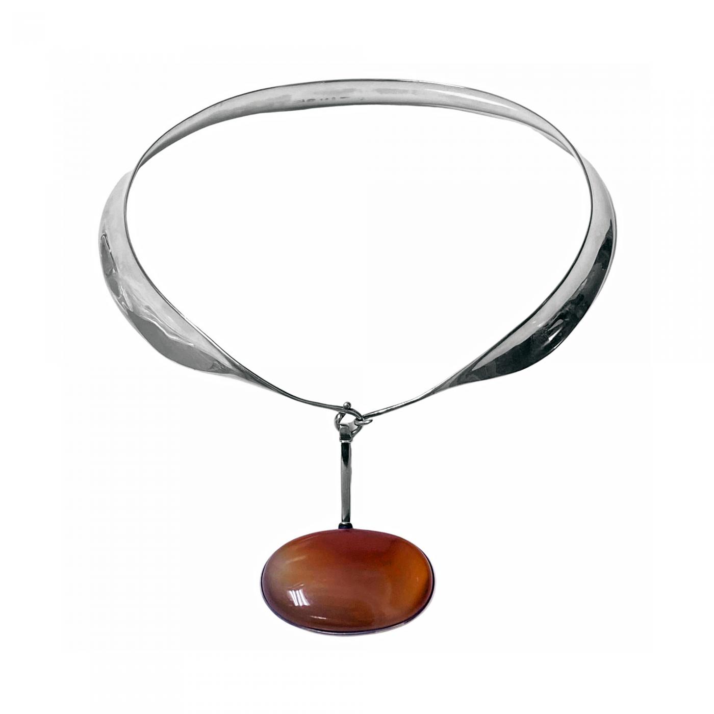 Buy Women Pearl Necklace With Red Agate - Necklace - Indya