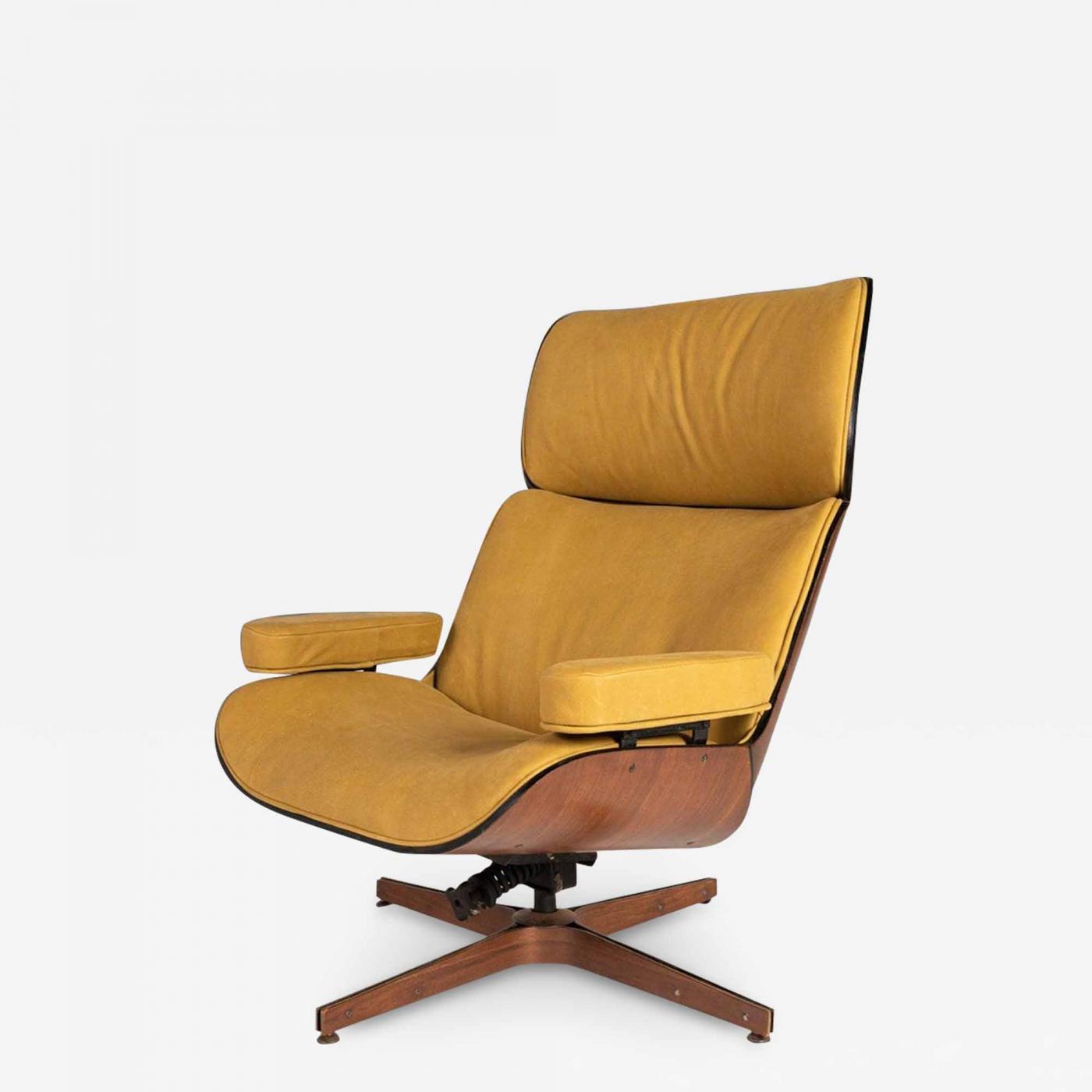 George Mulhauser for Plycraft Mid Century Mr Chair and Ottoman