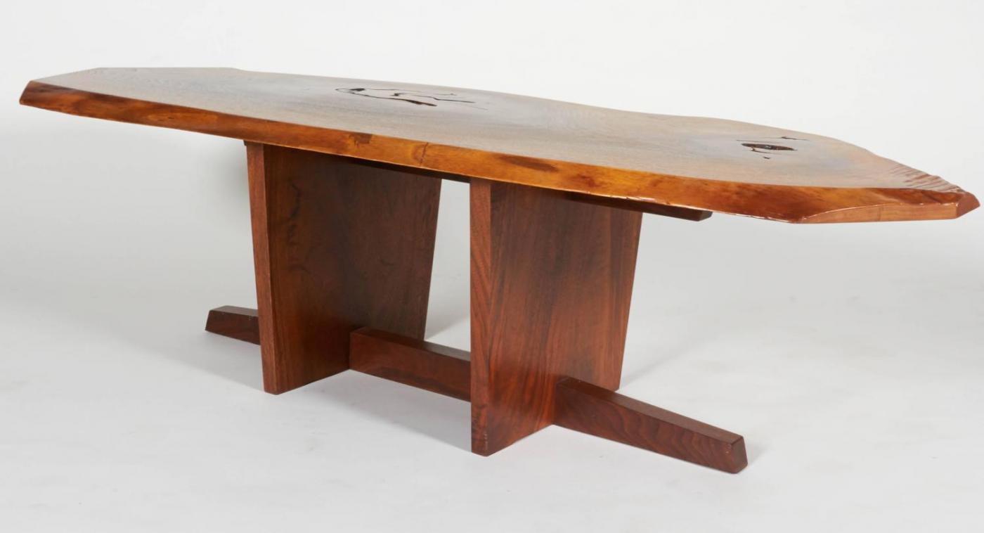 Nakashima Free Edge Walnut Coffee Table