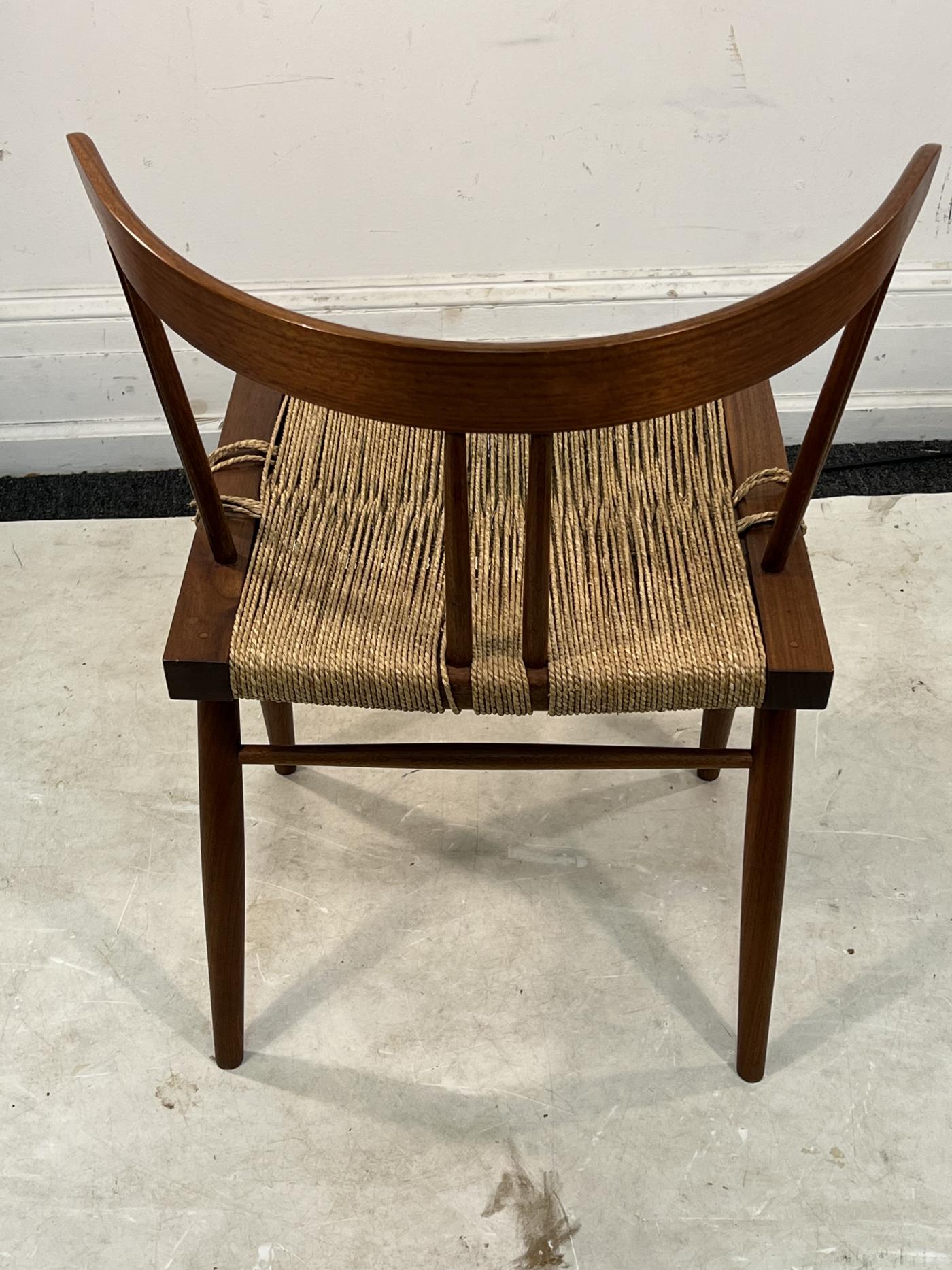 Nakashima NAKASHIMA WOOD AND GRASS WOVEN SEAT CHAIR