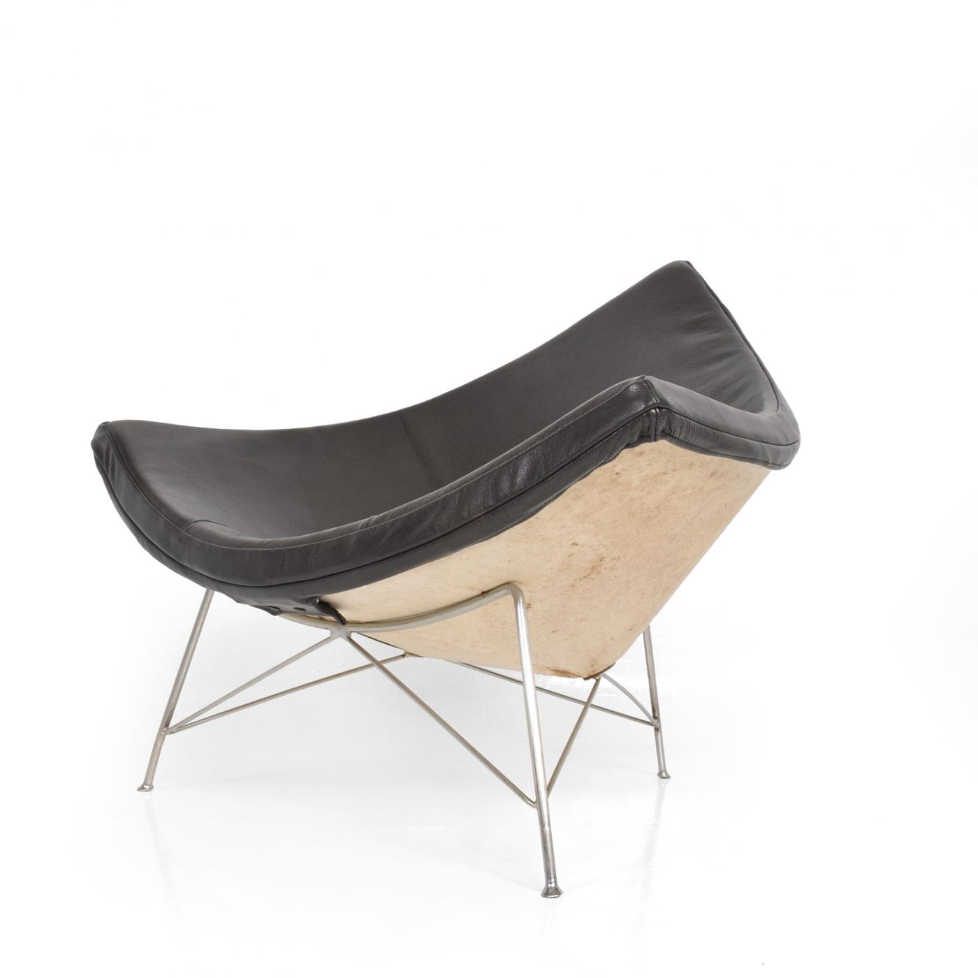 Nelson Early Coconut Lounge Chairs by Nelson for Herman