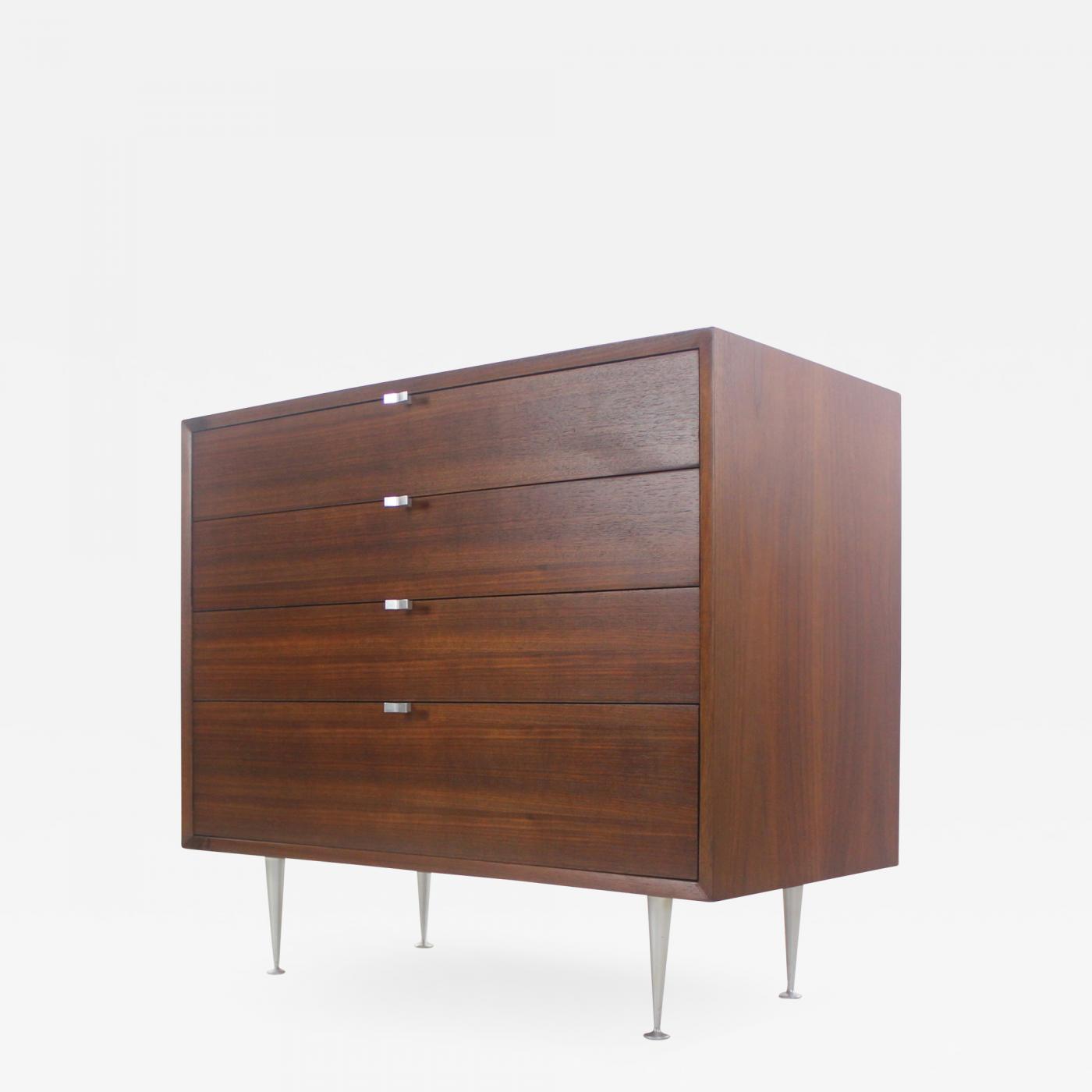 George Nelson Rare Mid Century Modern Walnut Chest Designed By George Nelson For Herman Miller
