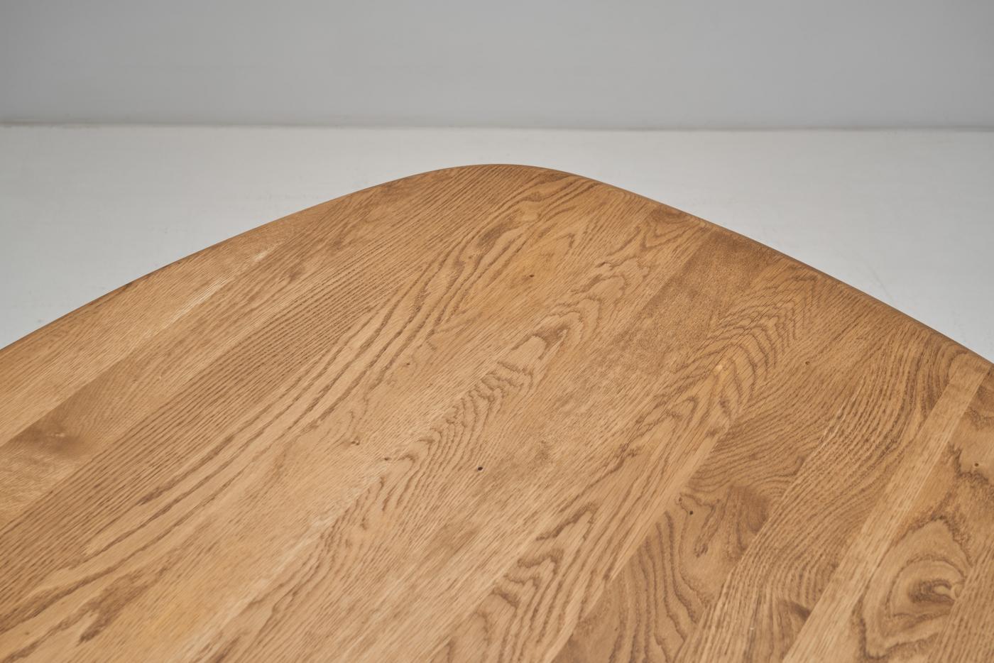 German Oak Dining Table with Triangular Top, Germany 1960s