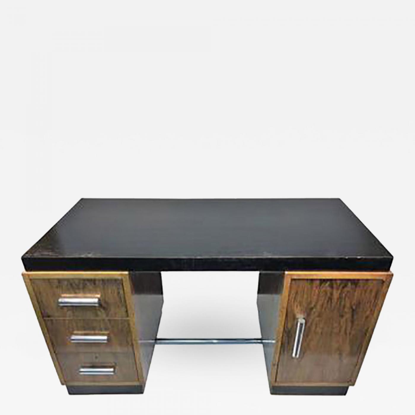 Gilbert Rohde Great Art Deco Gilbert Rohde Two Tone Desk With