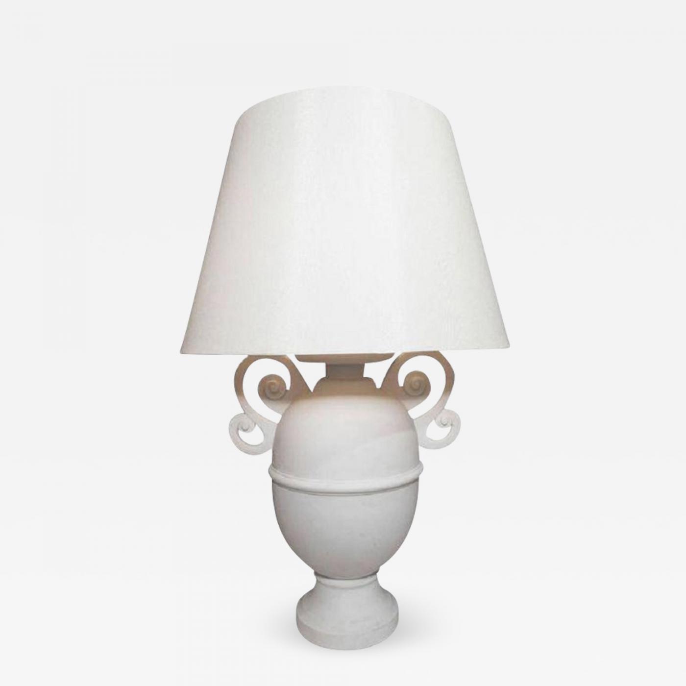 Giocometti Style Urn Shaped Lamp With White Matte Finish Listings Furniture Lighting Table Lamps Giocometti Style Urn Shaped