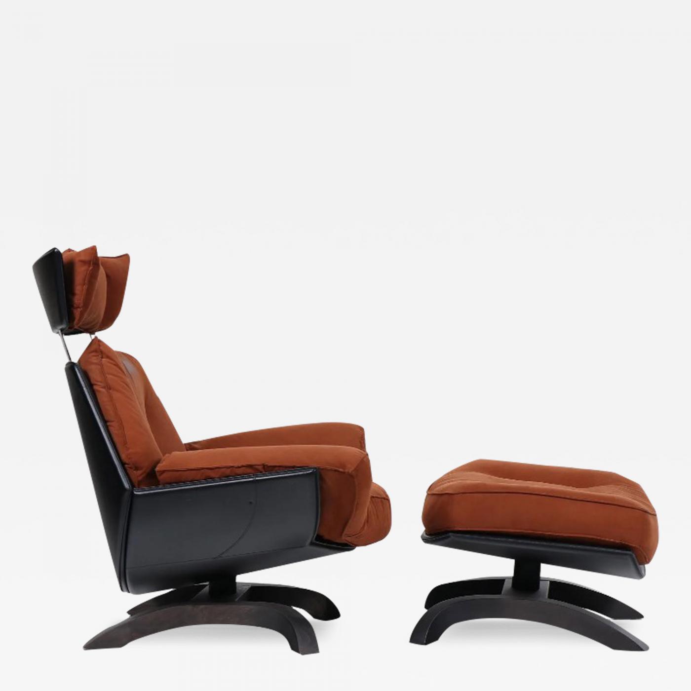 Vintage chair and ottoman on sale