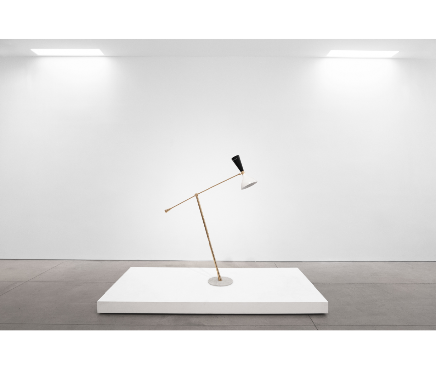 Giuseppe Ostuni - Mid-Century Modern Brass & Marble Floorlamp, c. 1960s ...