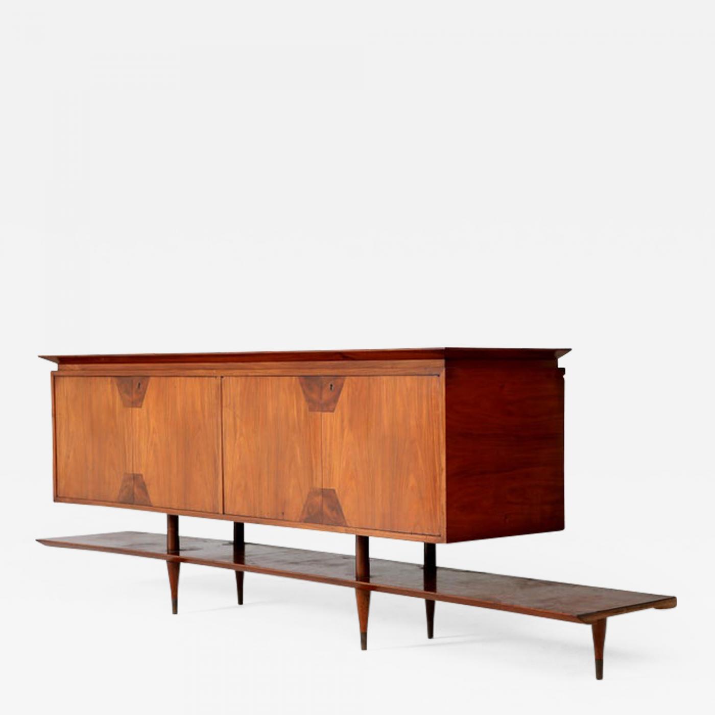 Giuseppe Scapinelli Mid Century Modern Credenza By Giuseppe