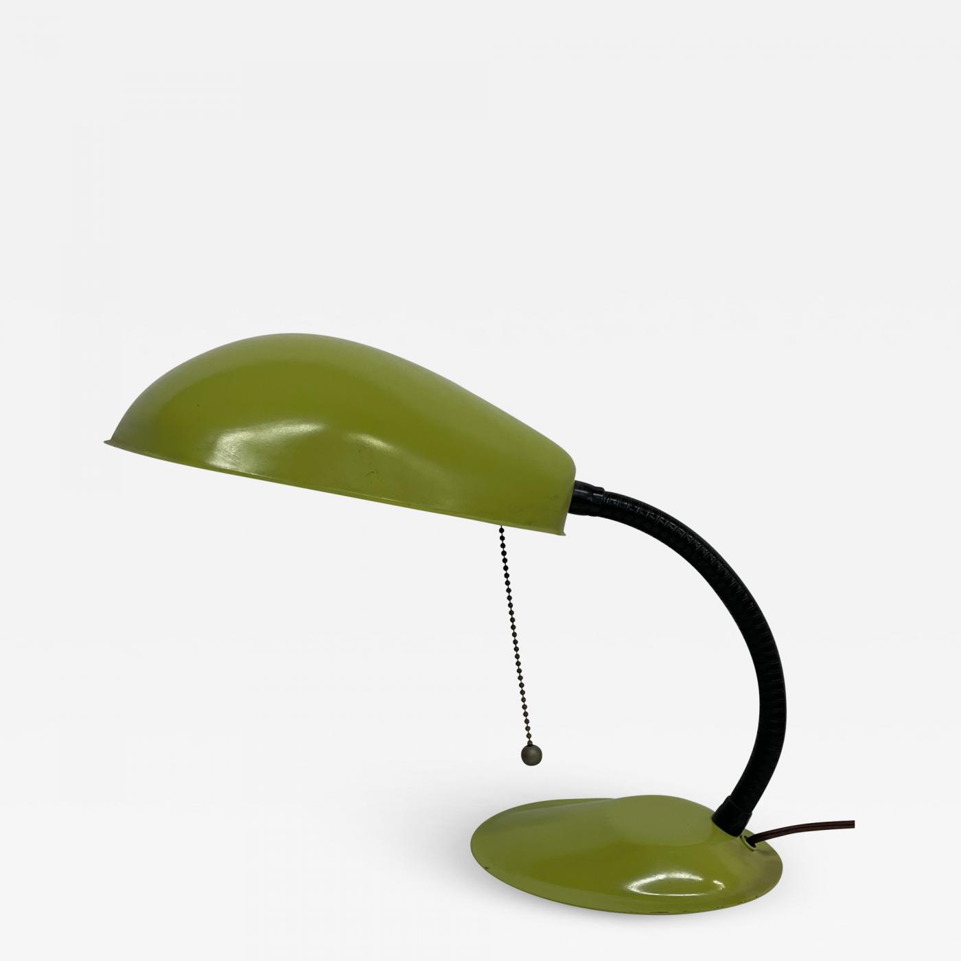 Rare Enameled Aluminum Cobra Table Lamp by Greta Magnusson Grossman For  Sale at 1stDibs