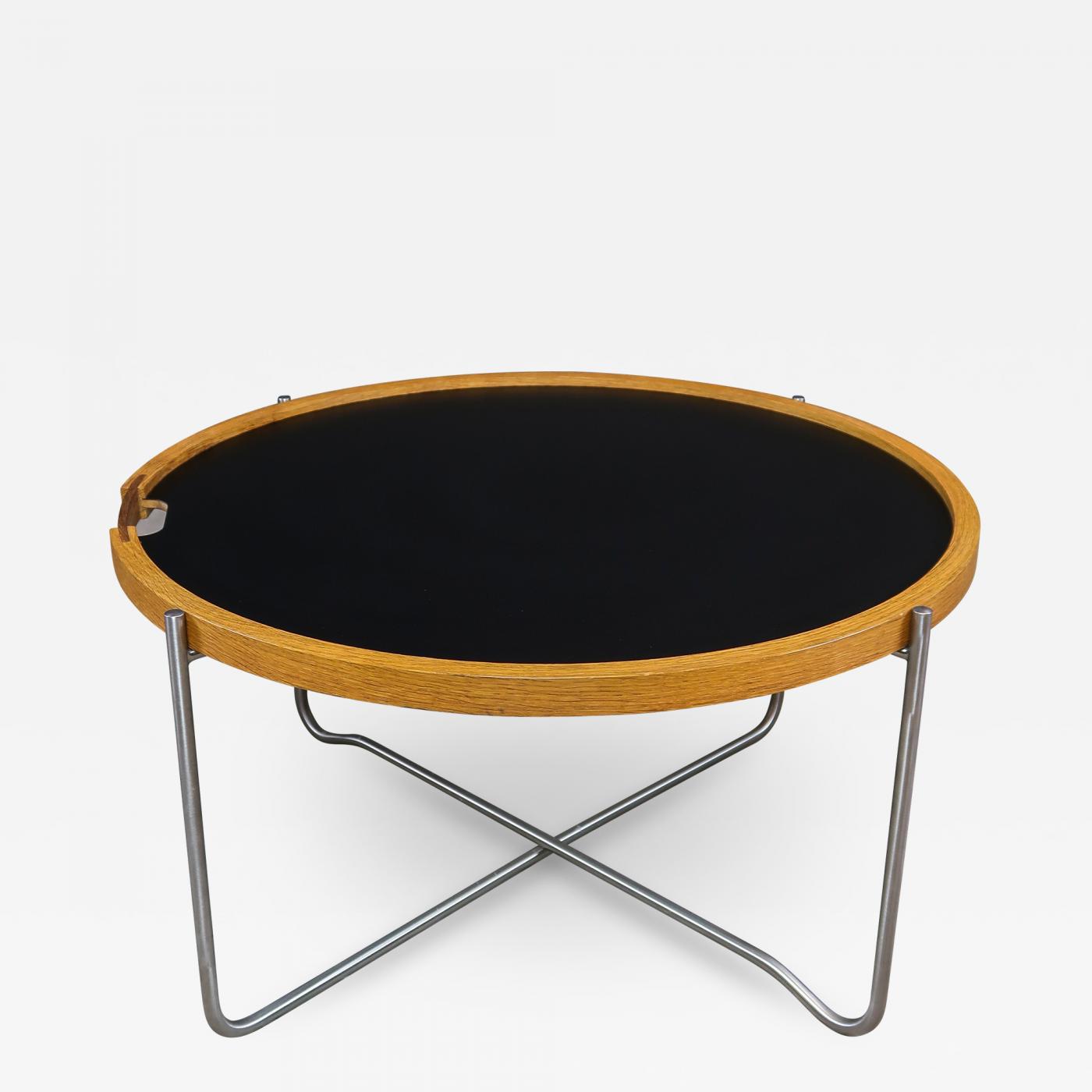 Hans Wegner - Hans J. Wegner CH417 Tray Table, Reversible Black/White Top, Carl  Hansen & Son