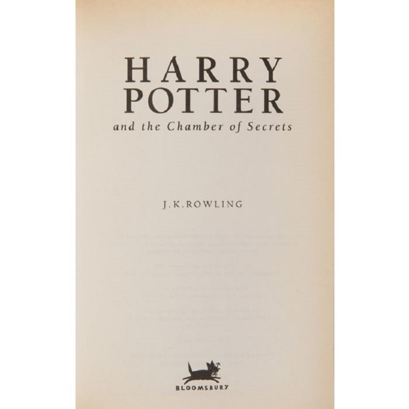 Joanne Rowling [j K Rowling] Harry Potter And The Chamber Of