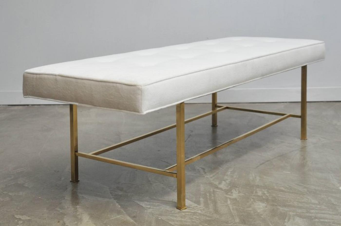 Harvey Probber Harvey Probber Brass Frame Bench