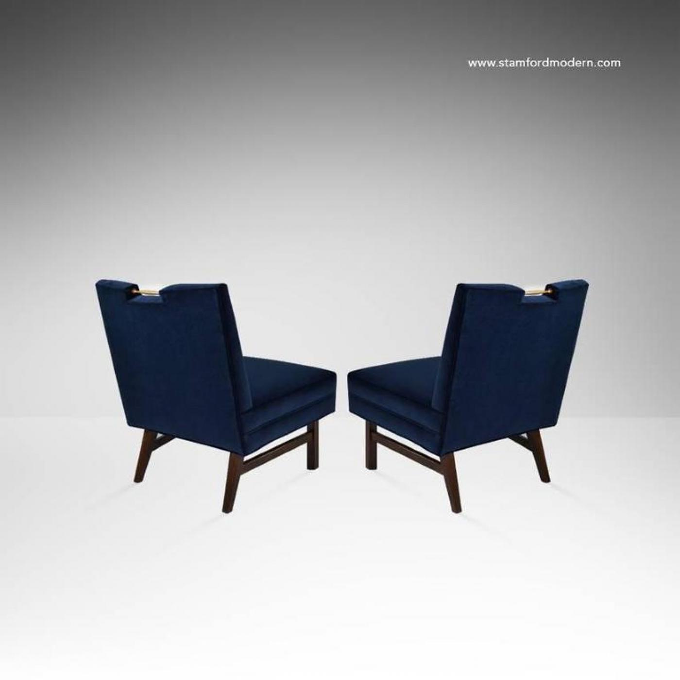 Harvey Probber Pair of Slipper Chairs by Harvey Probber