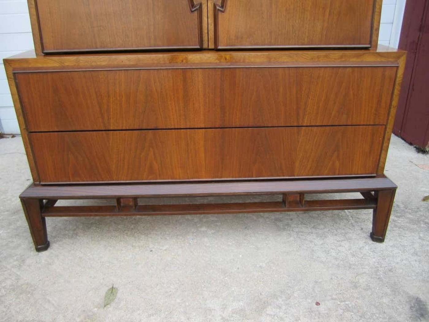 Helen Hobey Lovely Hobey Helen Tall Walnut Dresser Chest, MidCentury