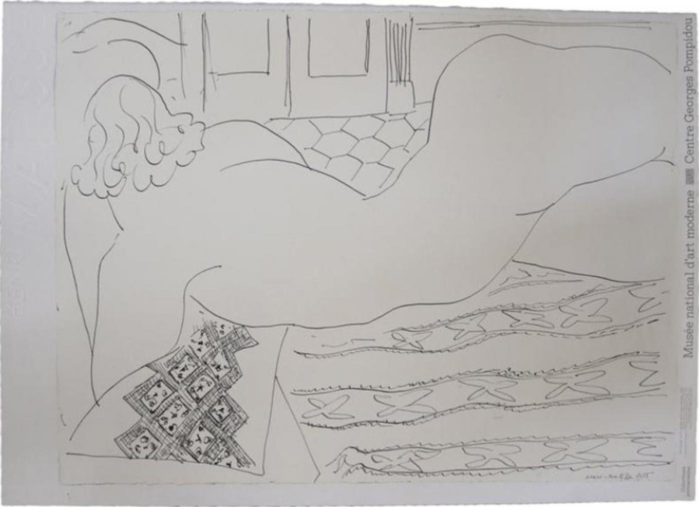 Матисс Анри - две фигуры, лежащие в ландшафте