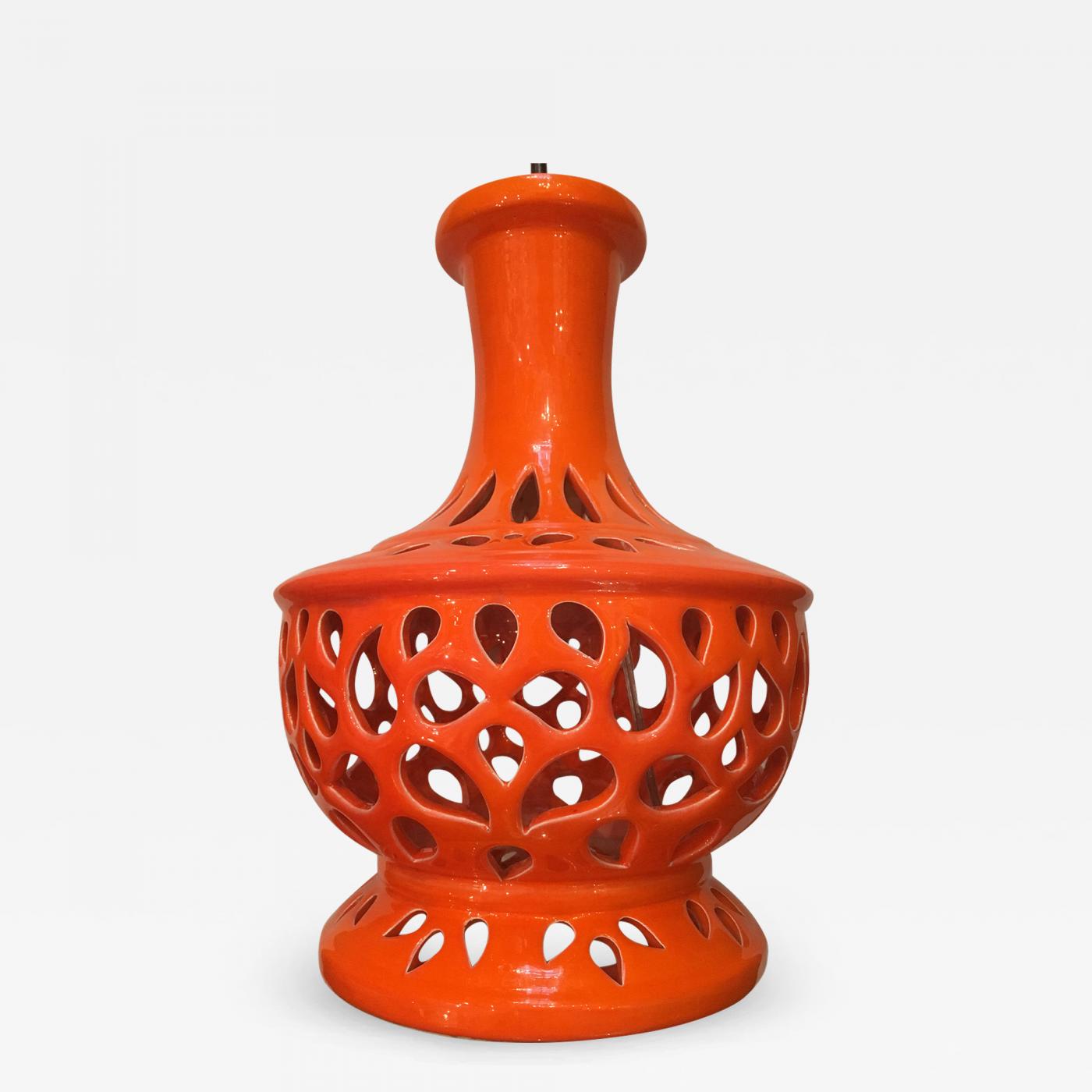 pierced porcelain table lamps