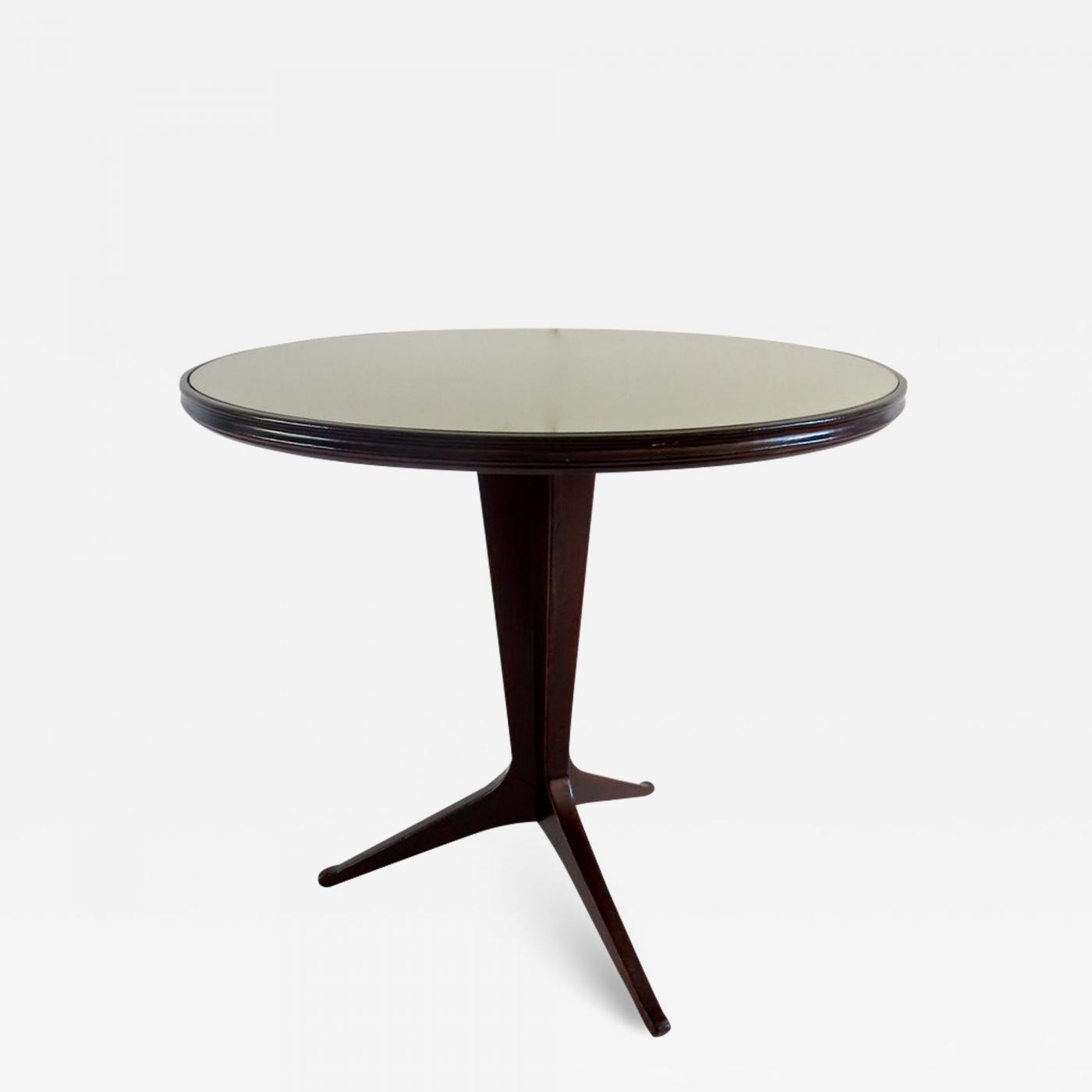 Ico Parisi Round Walnut Center Table Ico Parisi Round Walnut Center Table