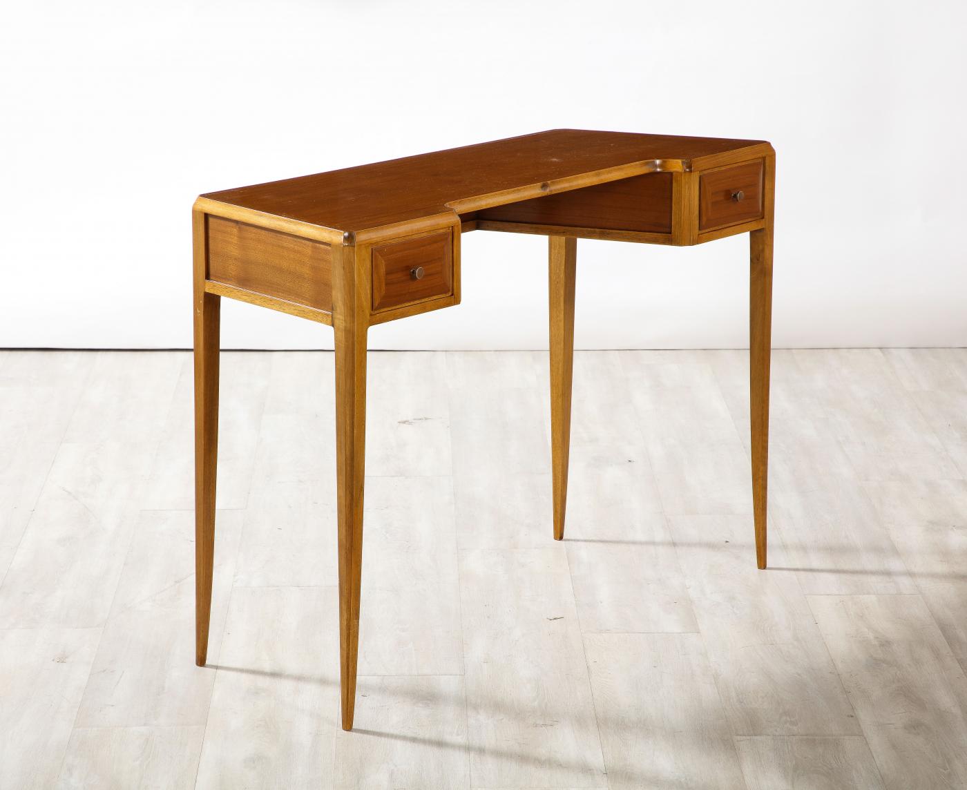 Italian Maple Wood Desk or Writing Table, Circa 1940