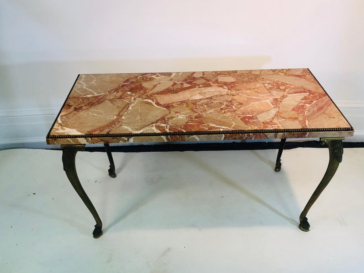 Italian Marble Top Coffee Table