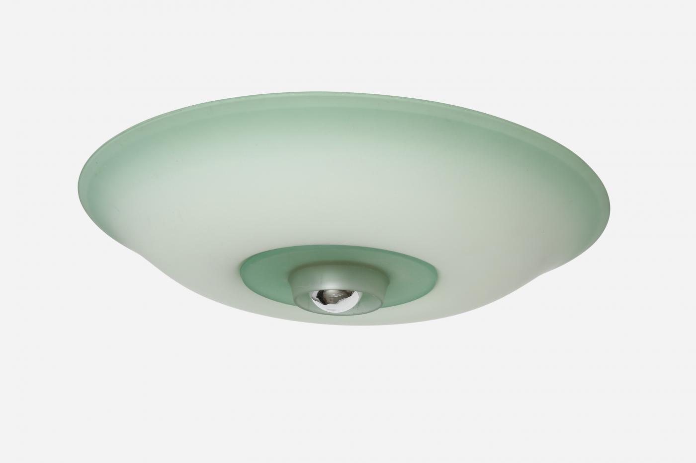 Italian flush mount ceiling or wall light, 1960s