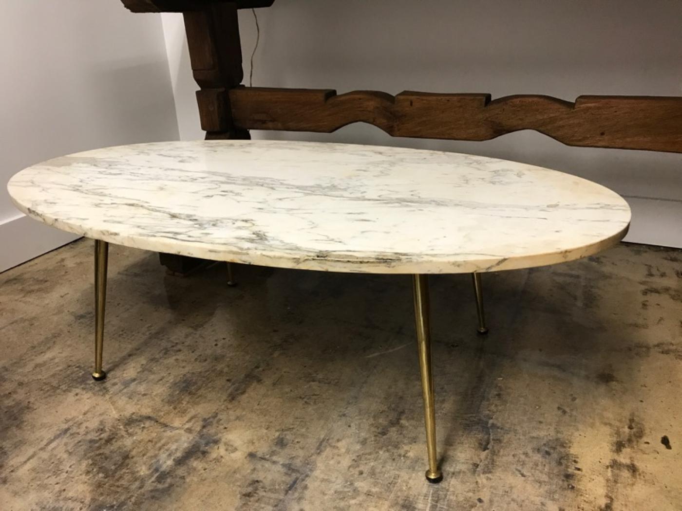 Italian marble top coffee table