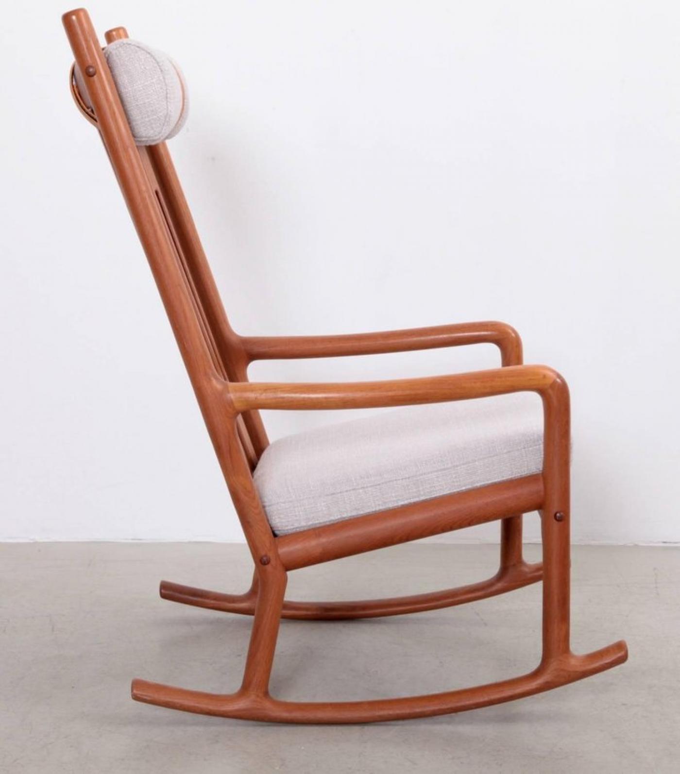 Jacob Kjær (Jacob Kjaer) Jacob Kjær Rocking Chair in Teak, Denmark, 1960s