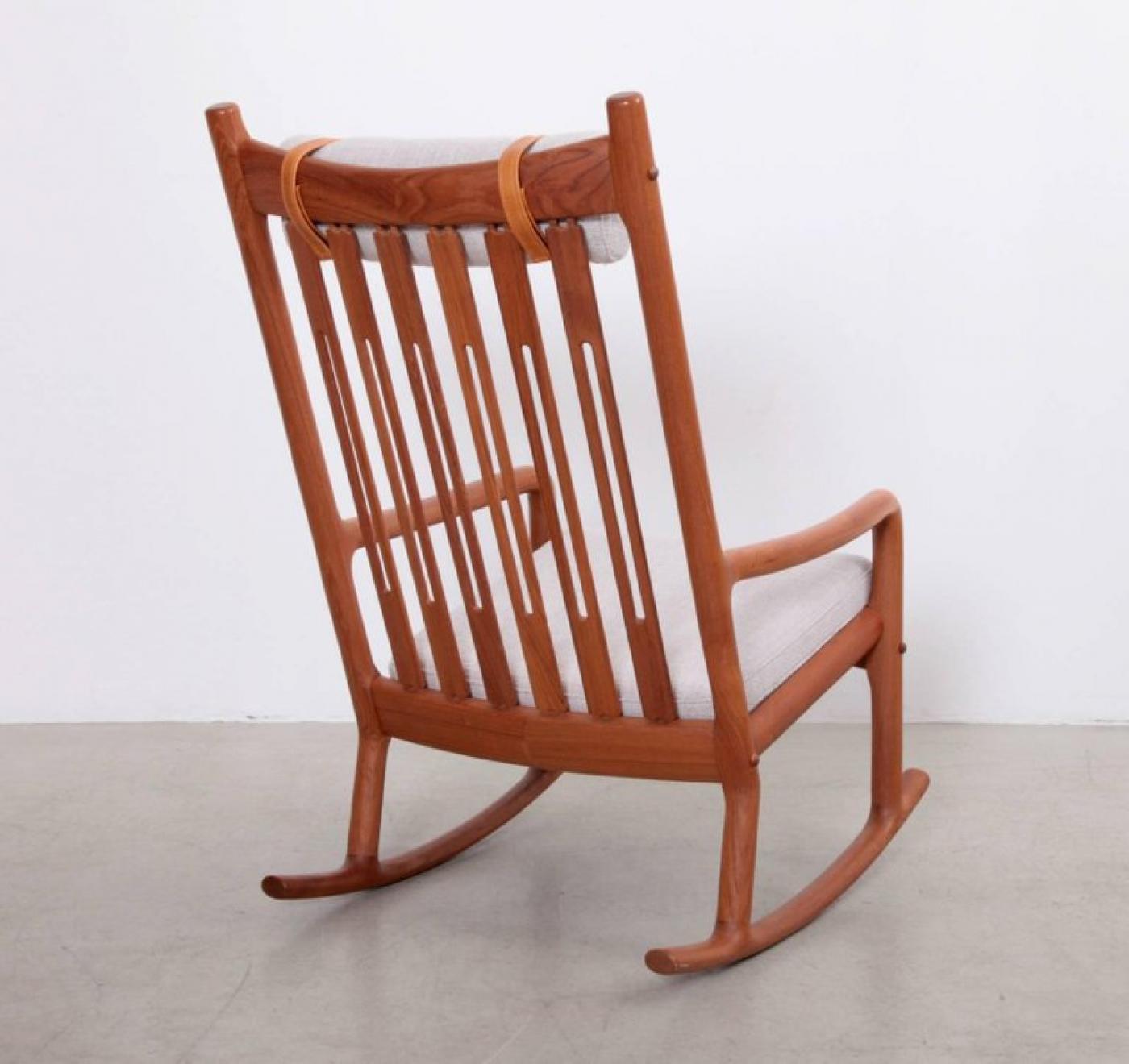 Jacob Kjær (Jacob Kjaer) Jacob Kjær Rocking Chair in Teak, Denmark, 1960s