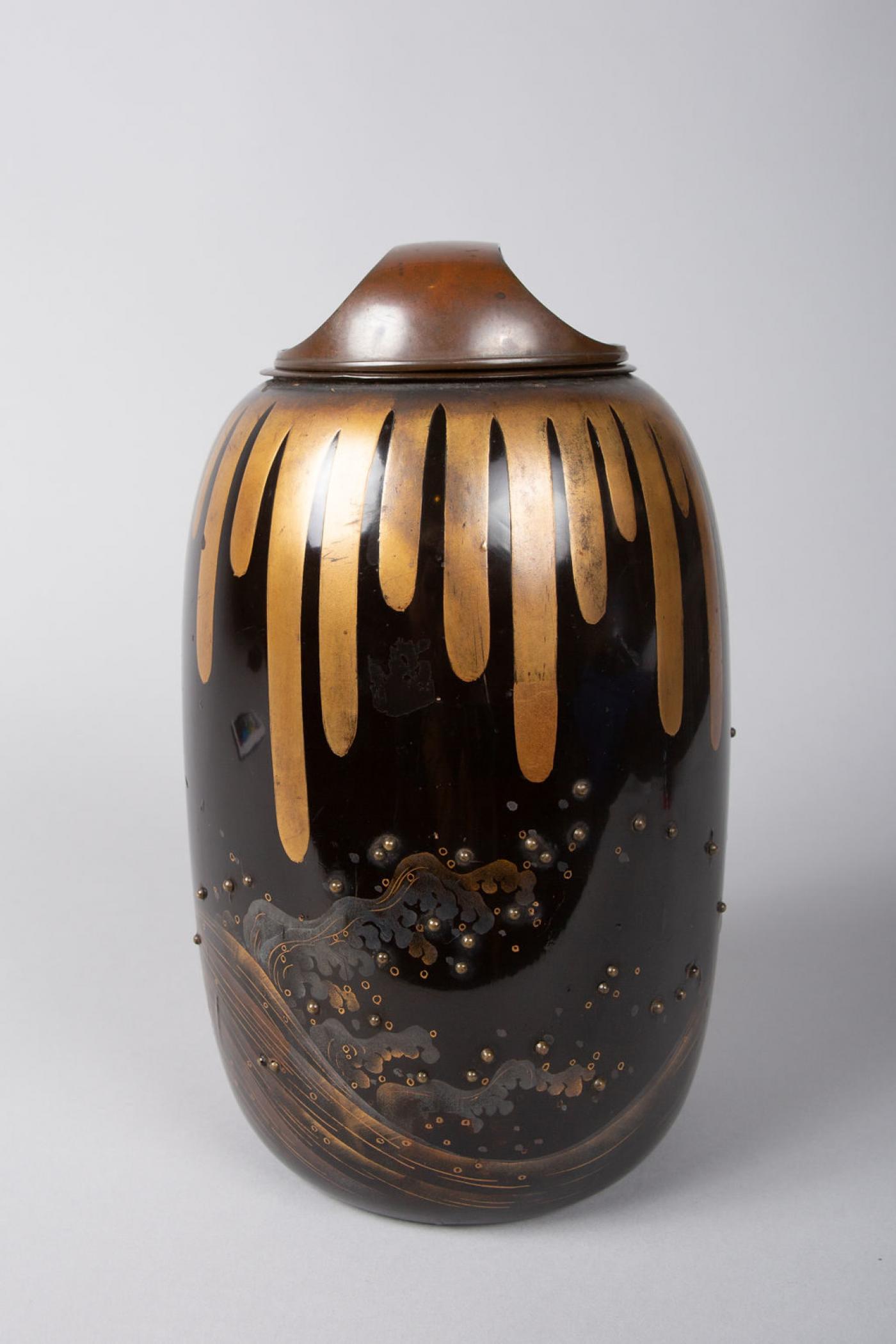 Japanese Lacquer Koro (Incense Burner)