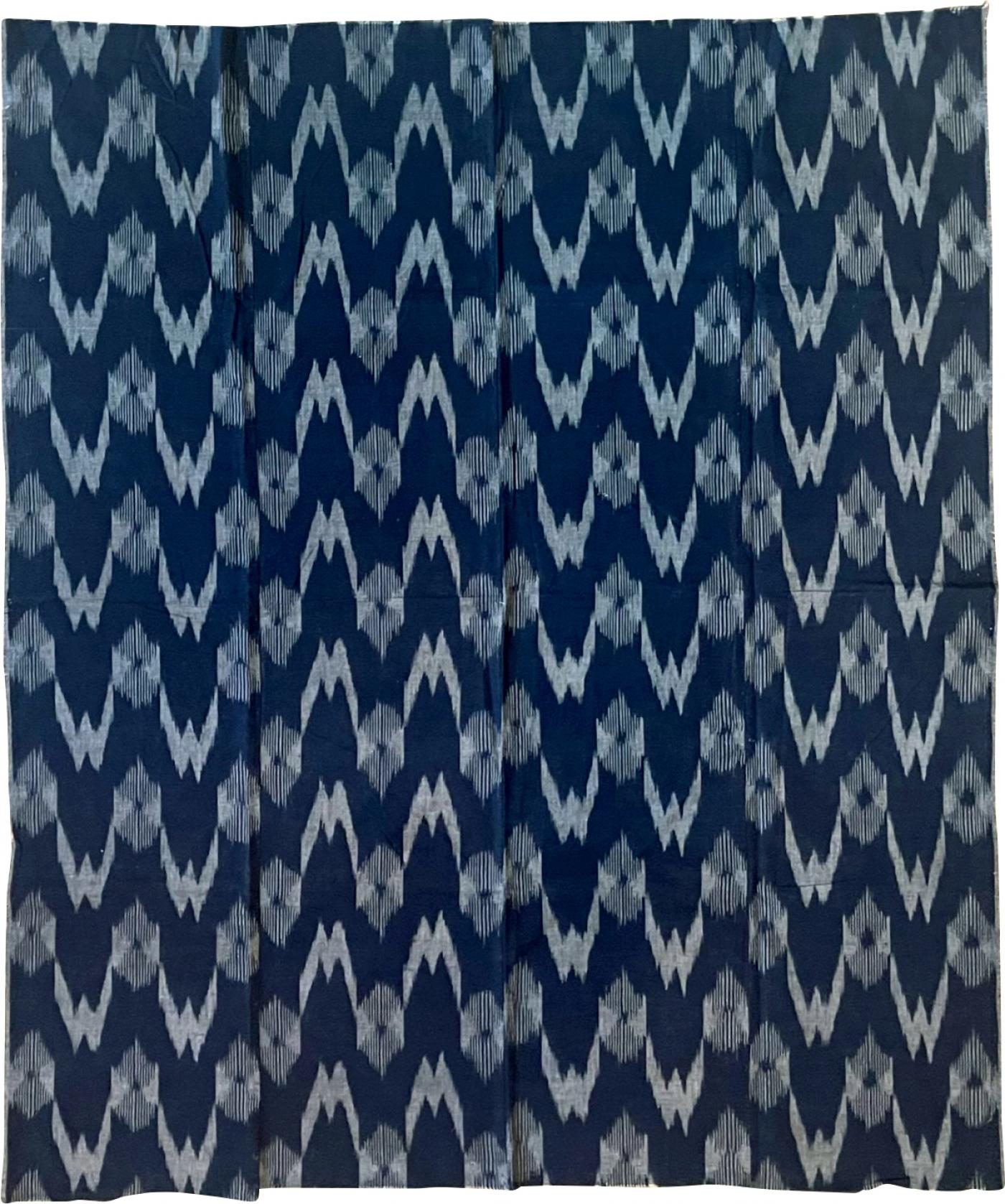 Picture Idea: Japanese Vintage Indigo Woven Ikat Gasuri Textile Panel