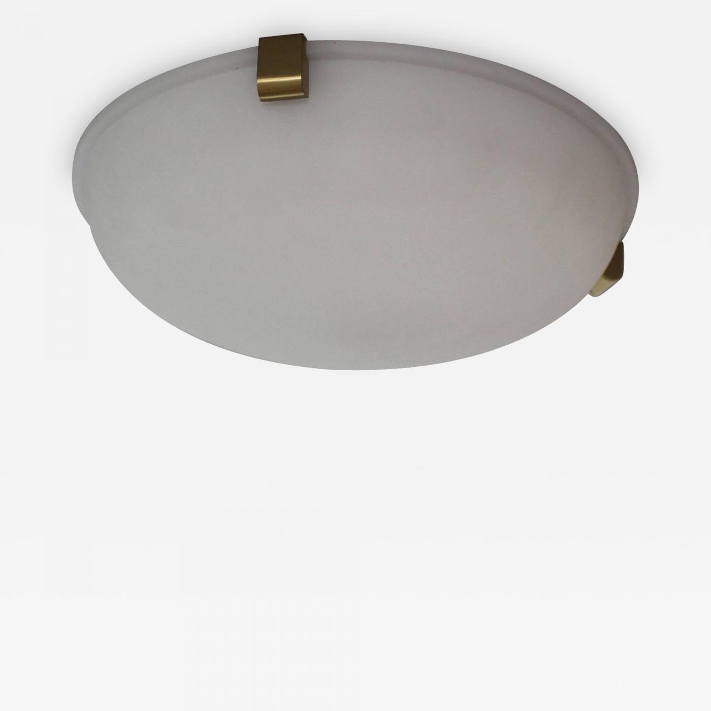Jean Perzel Fine French Art Deco Flush Mount Wall Sconce By